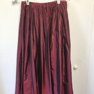 Red Shimmery Skirt
